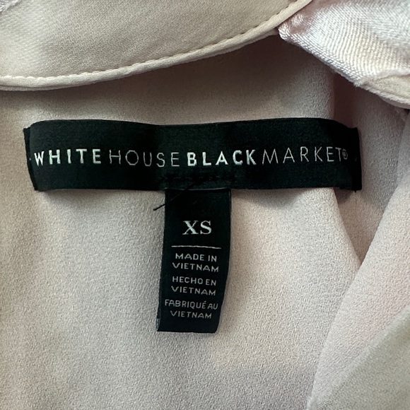 White House Black Market Size XS Silk-Blend Floral-Burnout Halter Top - Picture 4 of 10